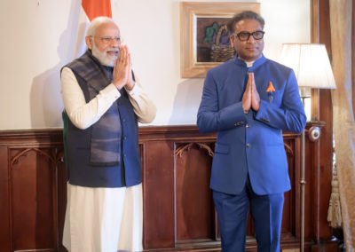 Puneet Gupta with PM Narendra Modi