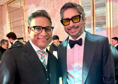 image of Puneet and Kumar Sangakkara