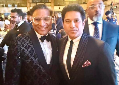 image of Puneet and Sachin Tendulkar