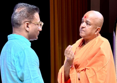 image of Puneet and Swami Brahmavihardas