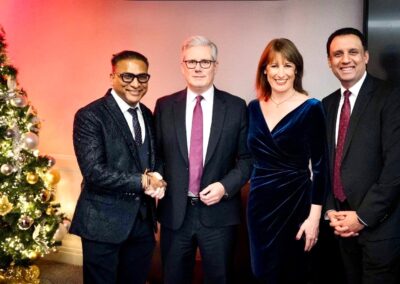 image of Puneet with Prime Minister Sir Keir Starmer, Rachel Reeves, and Anas Sarwar