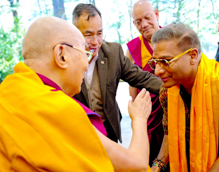 Puneet Gupta and Dalai Lama